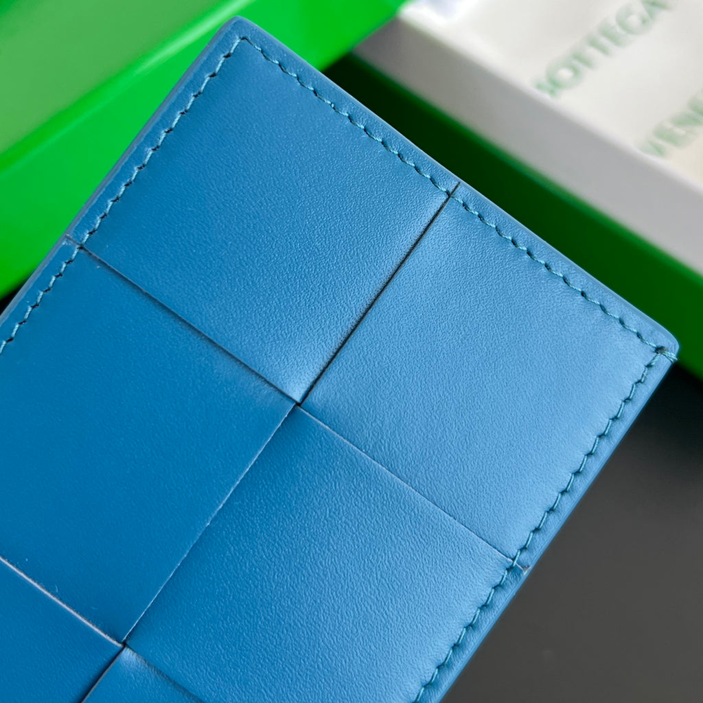 Bottega Veneta Blue & Green Card Holder - detail image 9