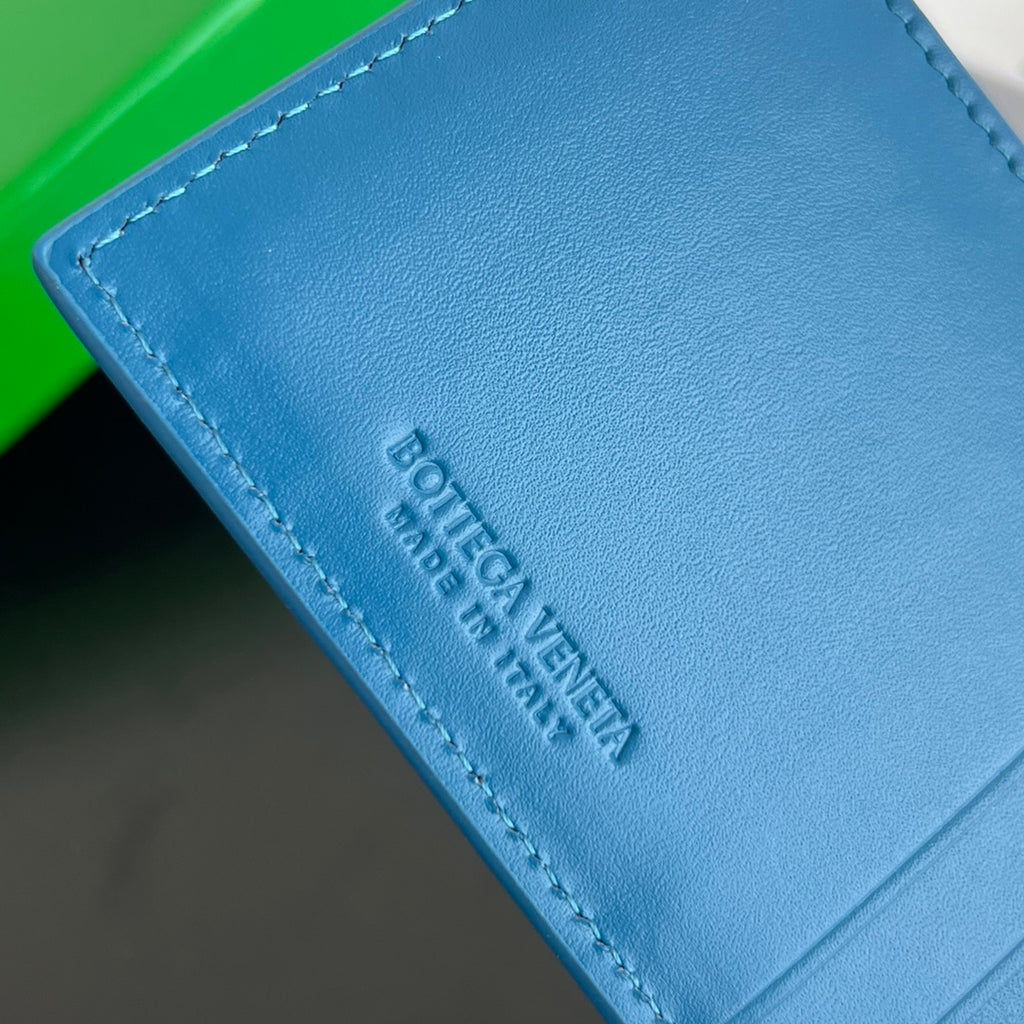 Bottega Veneta Blue & Green Card Holder - detail image 8