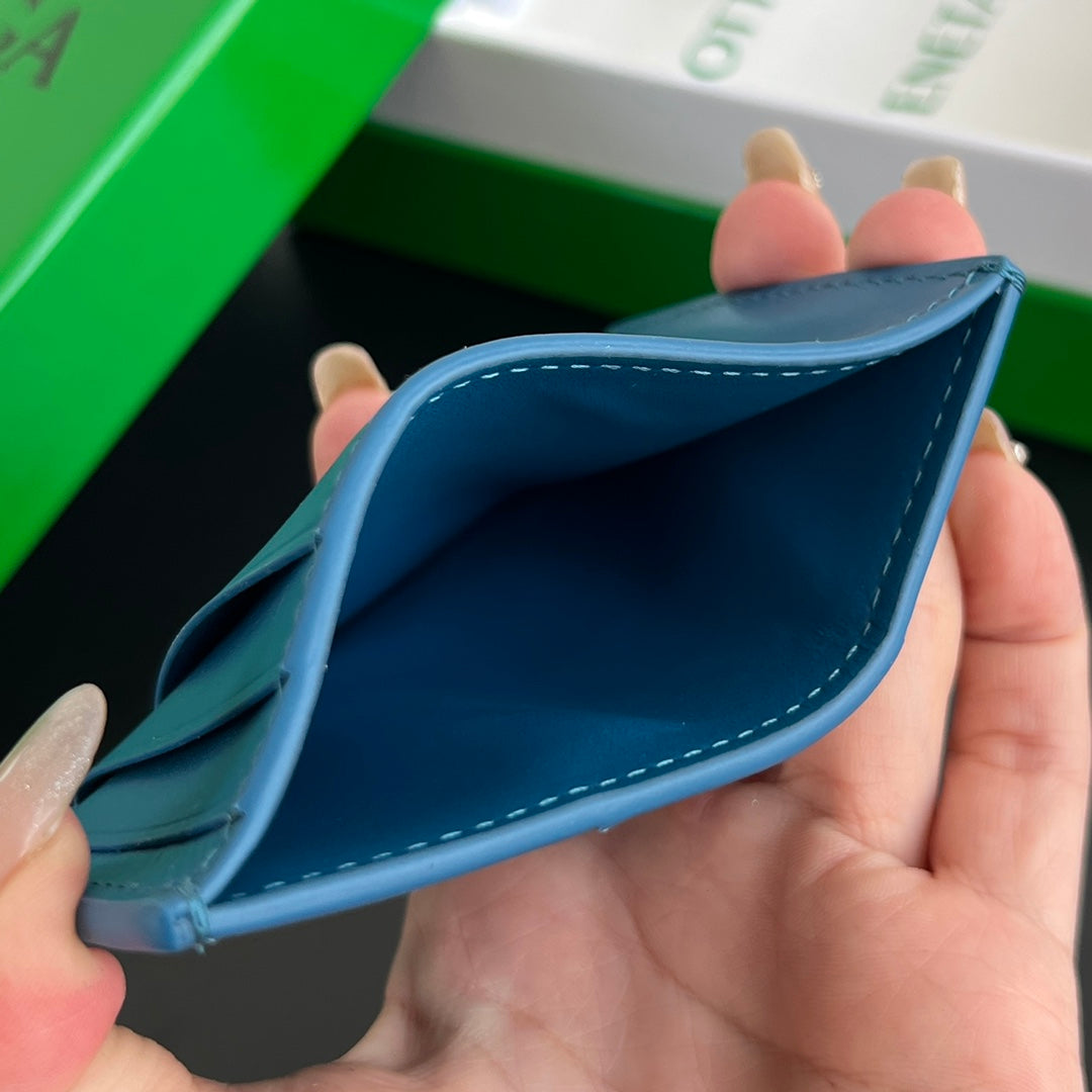 Bottega Veneta Blue & Green Card Holder - detail image 5