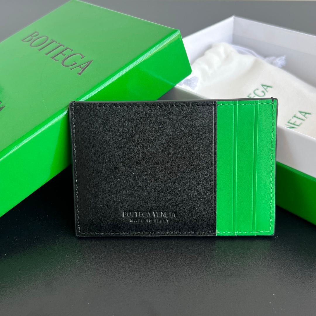 Bottega Veneta Black & Green Card Holder Edition 2 - detail image 2