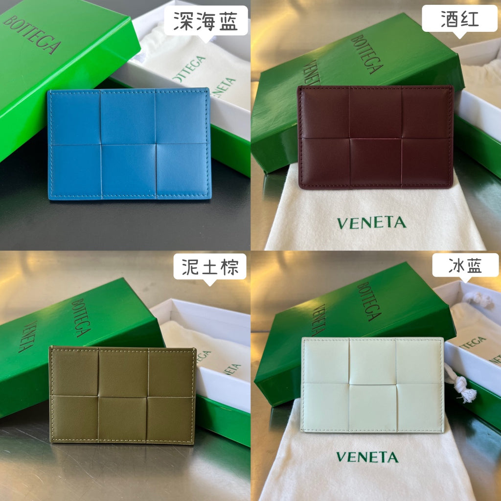 Bottega Veneta Green & Orange Designer Wallet - detail image 3