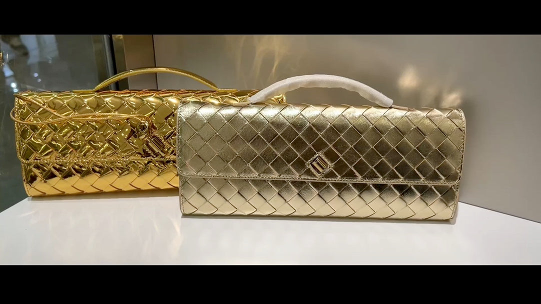 Bottega Veneta Gold Designer Handbag Edition 20