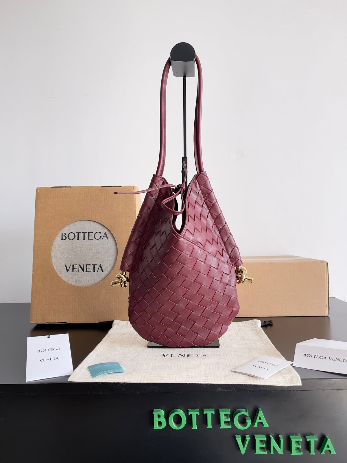 Bottega Veneta Red & Black Designer Jewelry