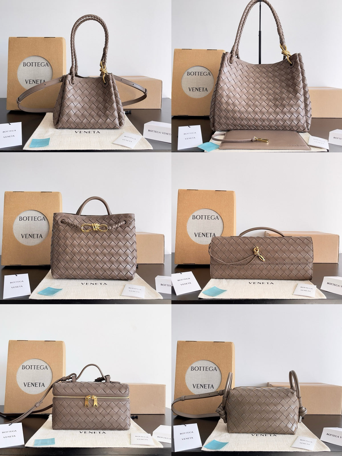 Bottega Veneta Brown Designer Handbag Edition 87