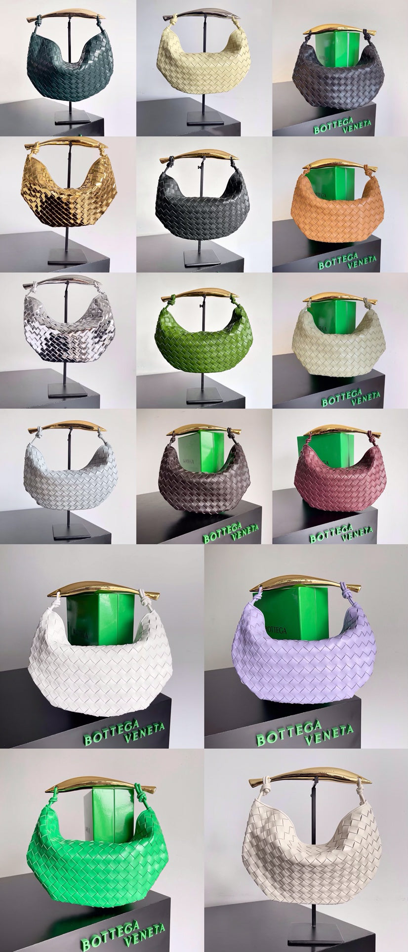 Bottega Veneta Silver Designer Handbag Edition 139