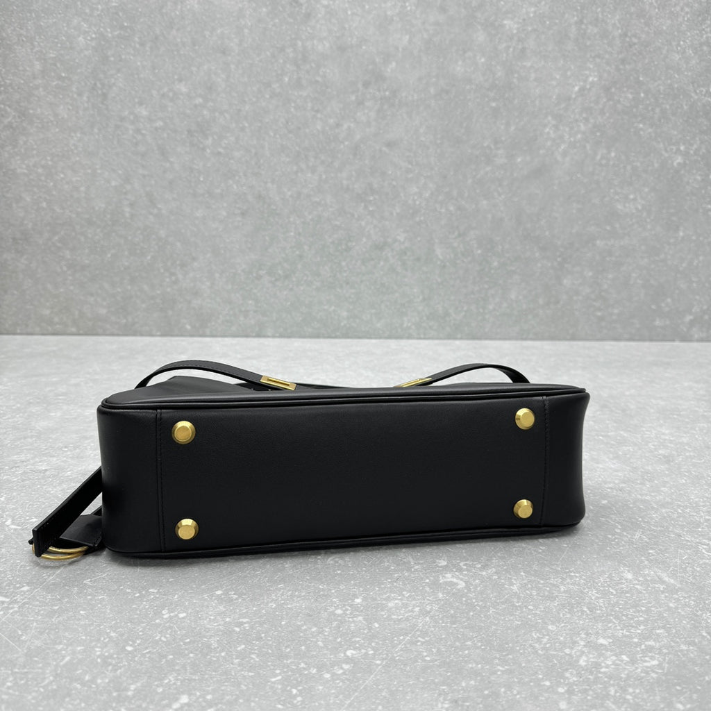 Balenciaga 92876 Black & Gold Hobo Bag - detail image 4