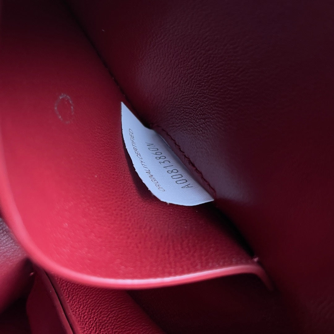 Bottega Veneta 794258 Black & Red Pouch Bag - detail image 8