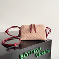 Bottega Veneta 794258 Black & Red Pouch Bag