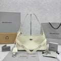 Balenciaga 92876SMALL Silver & Black Designer Handbag