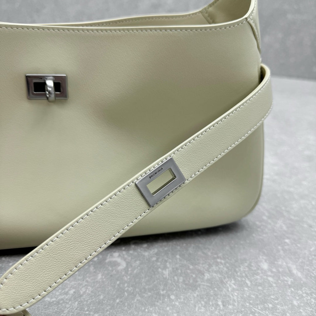 Balenciaga 92876SMALL Silver & Black Designer Handbag - detail image 5
