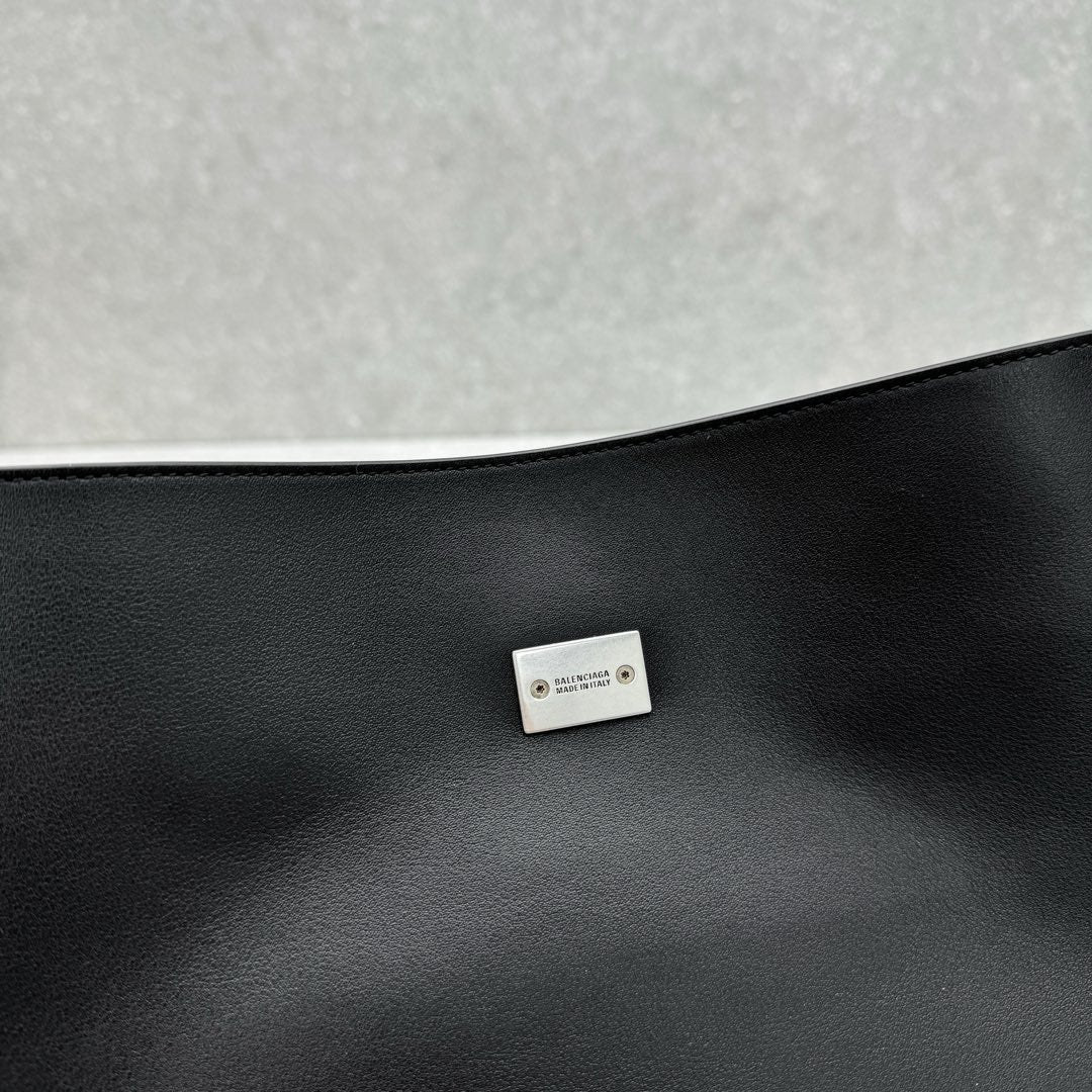 Balenciaga 92876SMALL Black & Silver Designer Handbag - detail image 11