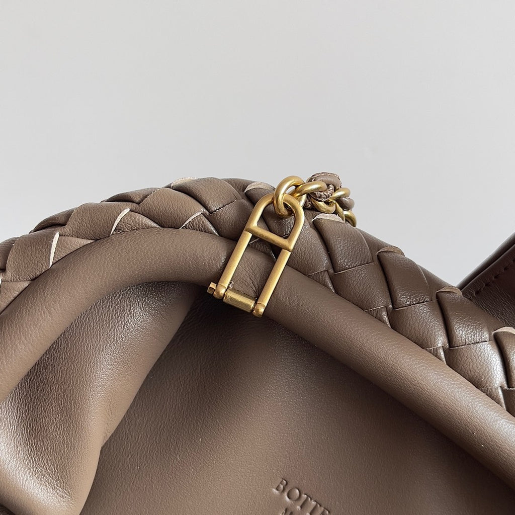 Bottega Veneta 804038 Black & Brown Clutch Bag - detail image 5