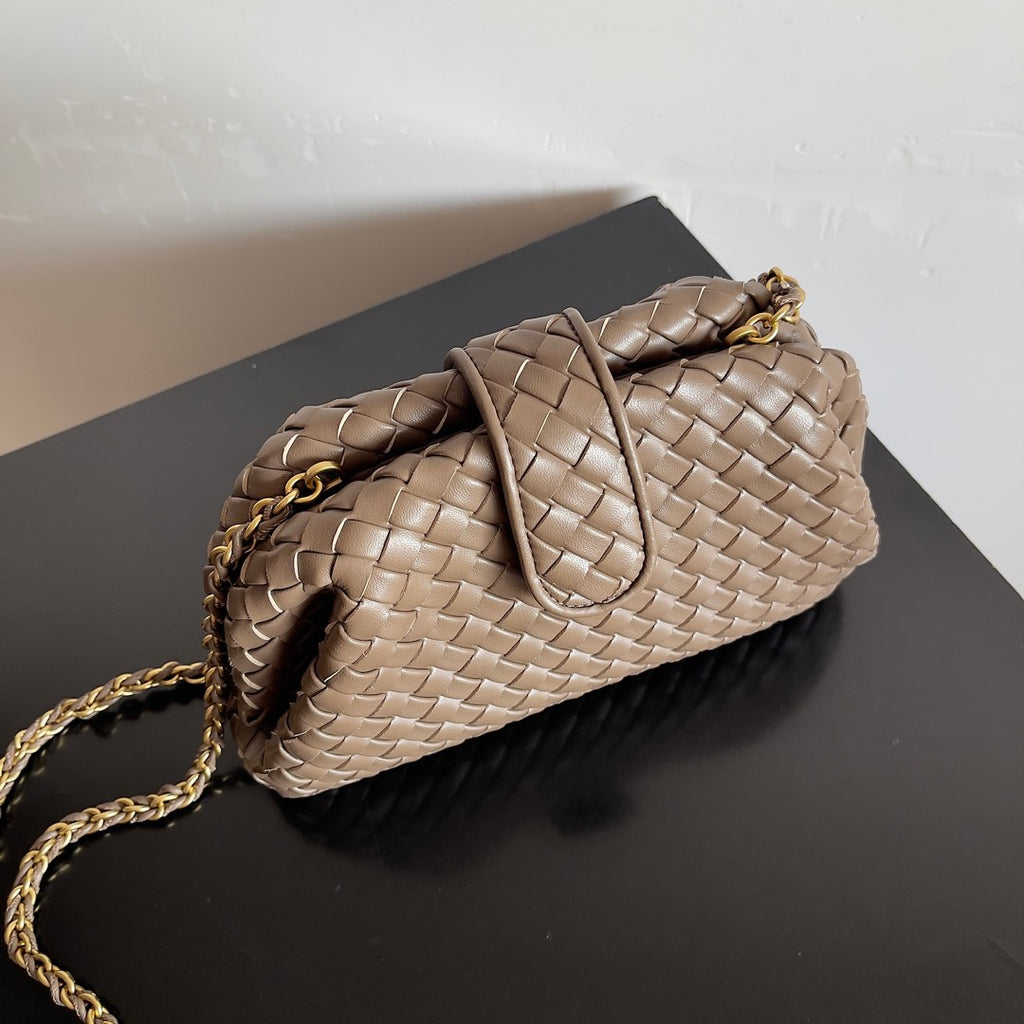 Bottega Veneta 804038 Black & Brown Clutch Bag - detail image 3