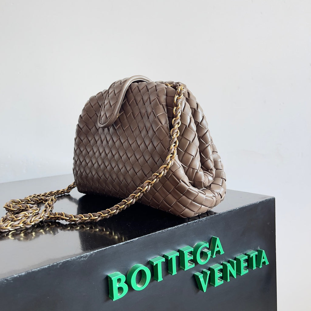 Bottega Veneta 804038 Black & Brown Clutch Bag - detail image 2