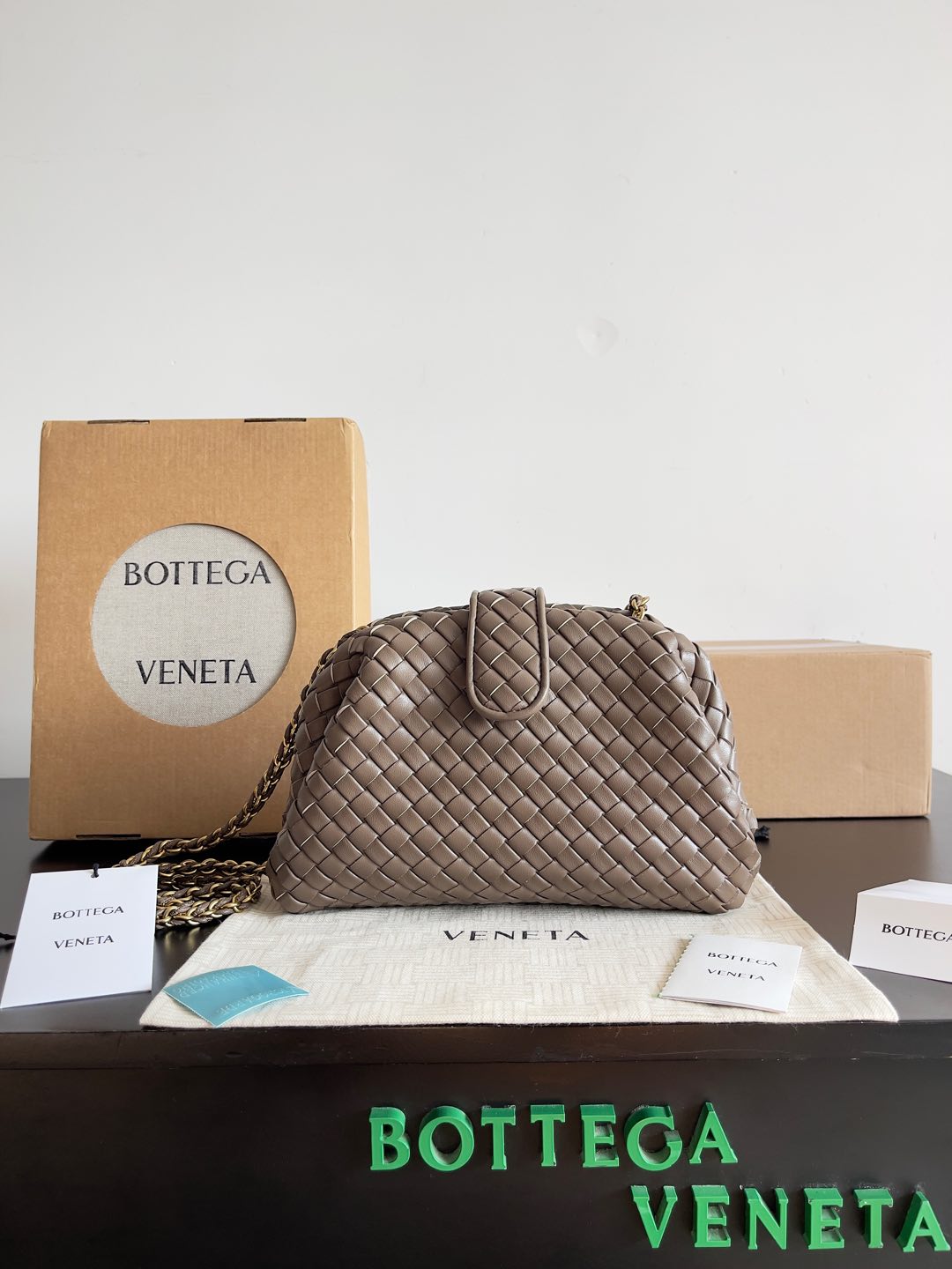 Bottega Veneta Brown & Black Designer Handbag Edition 9