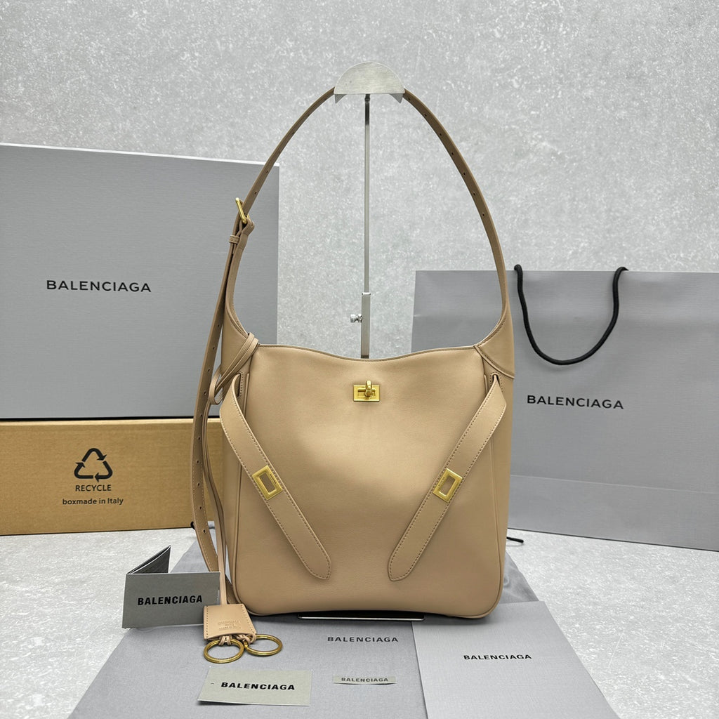 Balenciaga 92881SMALL Black & Red Hobo Bag