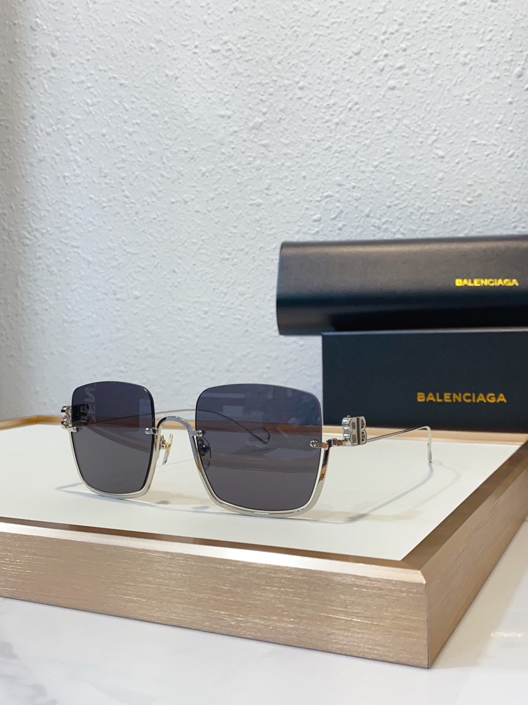 Balenciaga BB0122S Rose Gold Designer Sunglasses