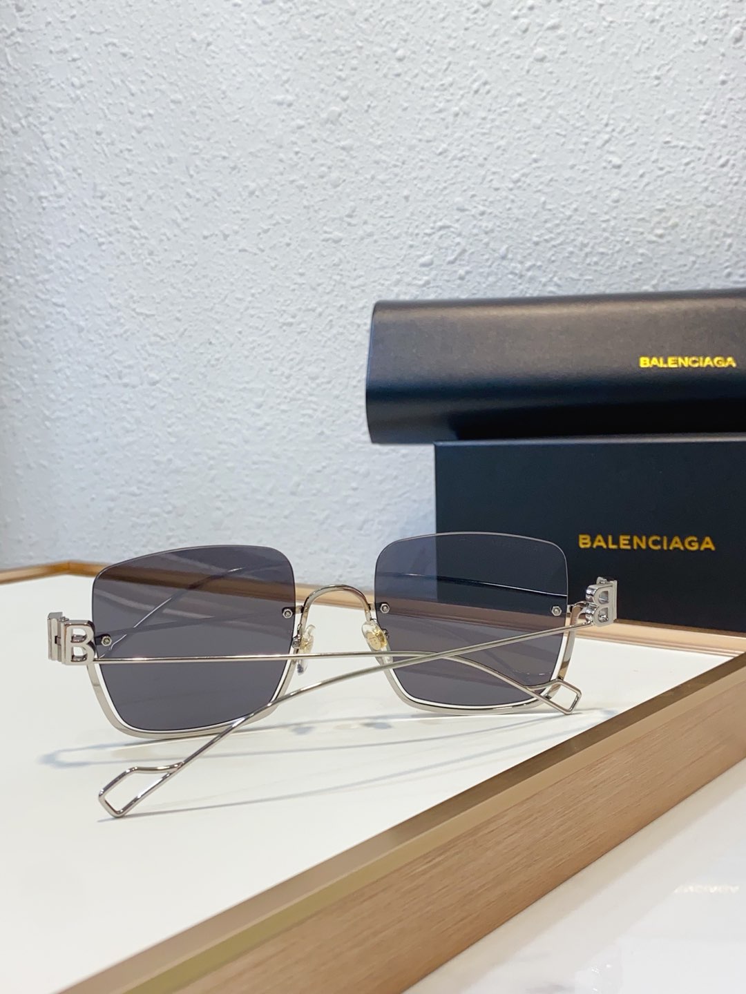 Balenciaga BB0122S Rose Gold Designer Sunglasses - detail image 9