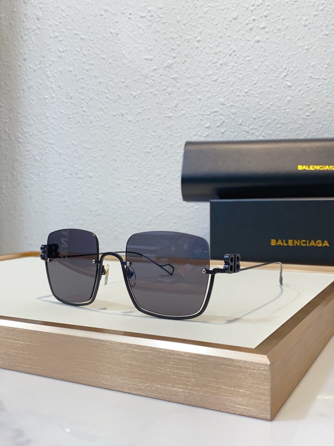 Balenciaga BB0122S Rose Gold Designer Sunglasses - detail image 4
