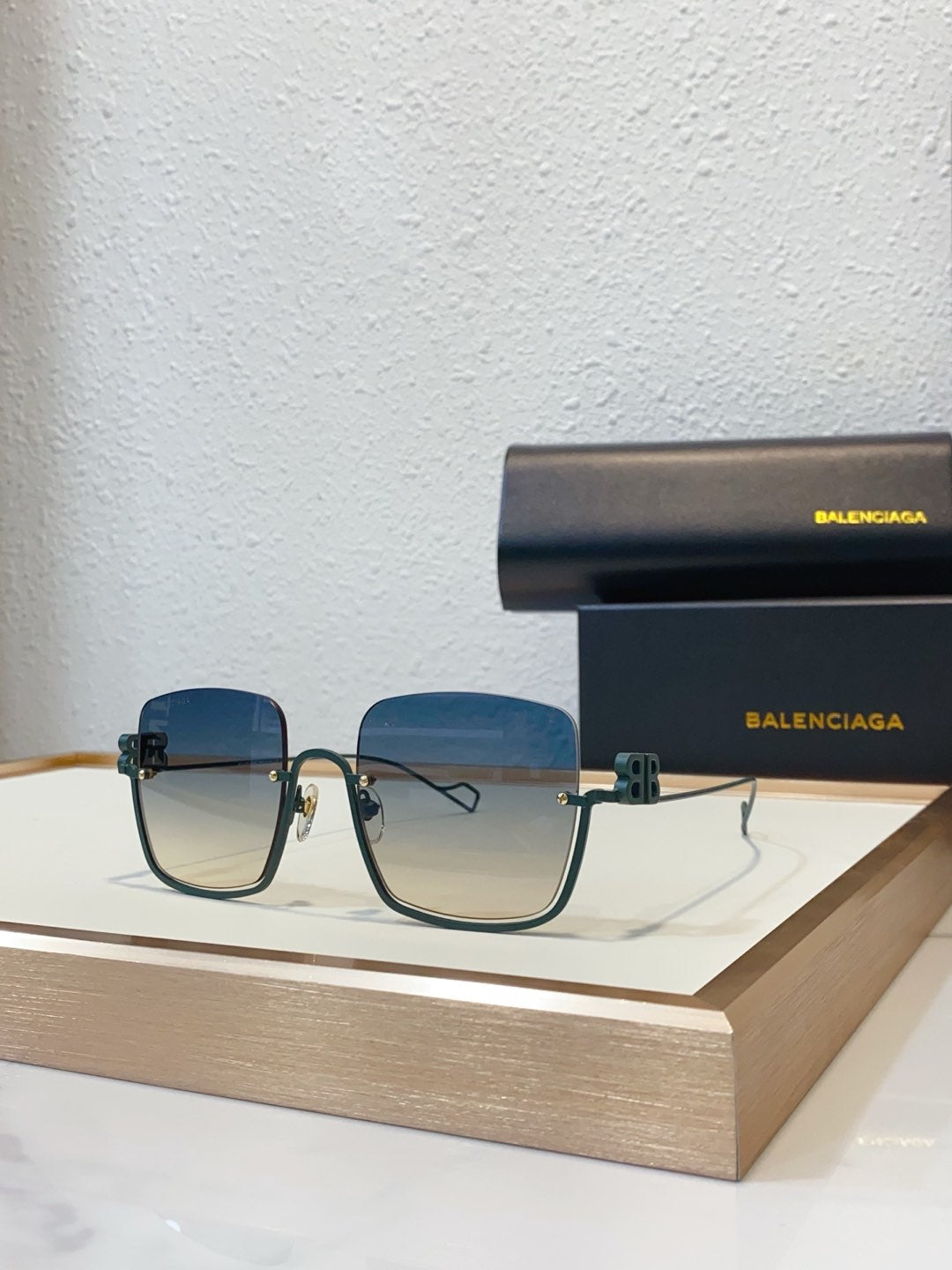Balenciaga BB0122S Rose Gold Designer Sunglasses - detail image 2