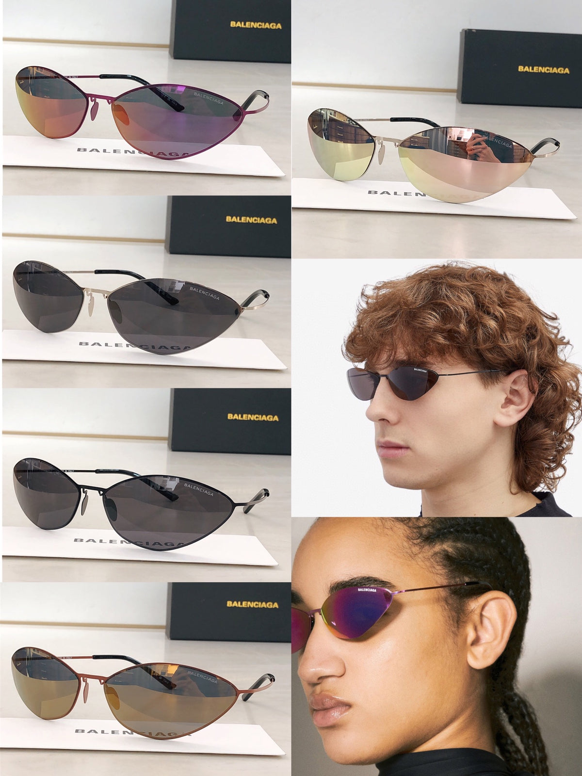 Balenciaga BB0350SK Black Designer Sunglasses - detail image 9