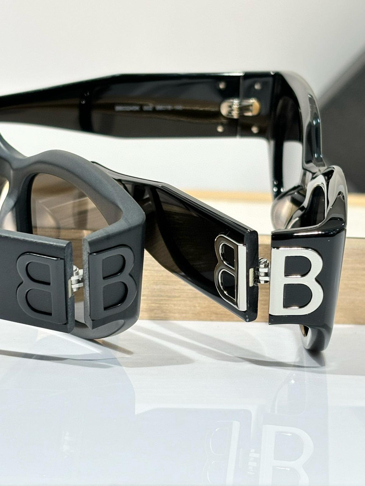 Balenciaga BB0324SK Black & Rose Gold Designer Sunglasses 55-19-135 Edition 2 - detail image 7