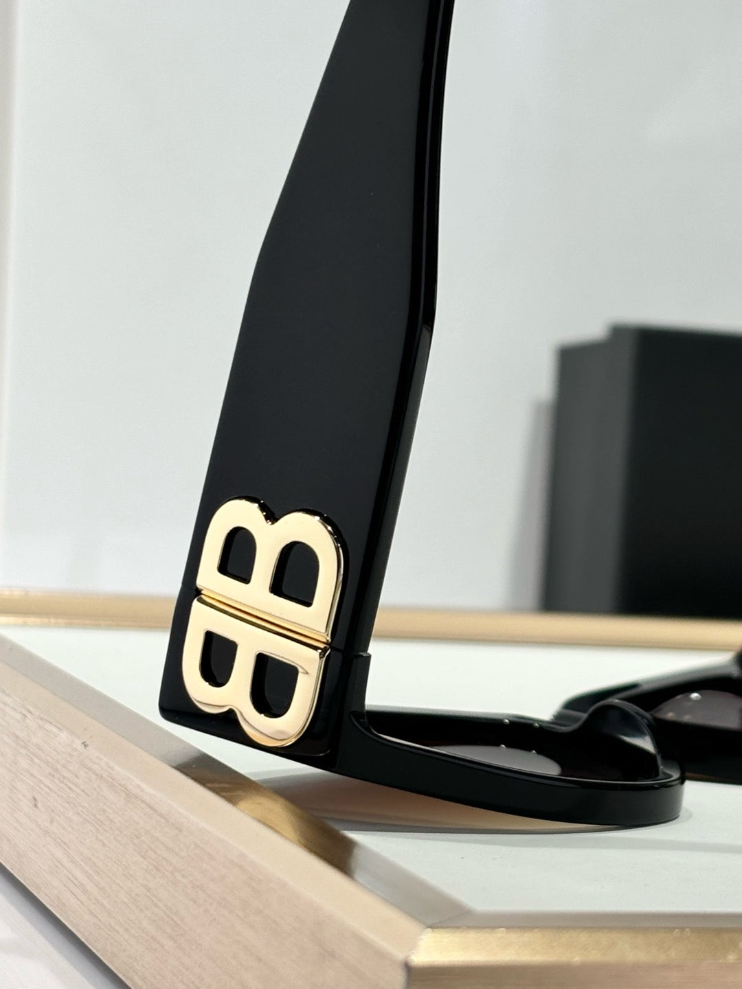 Balenciaga BB0324SK Black & Rose Gold Designer Sunglasses 55-19-135 Edition 2 - detail image 5