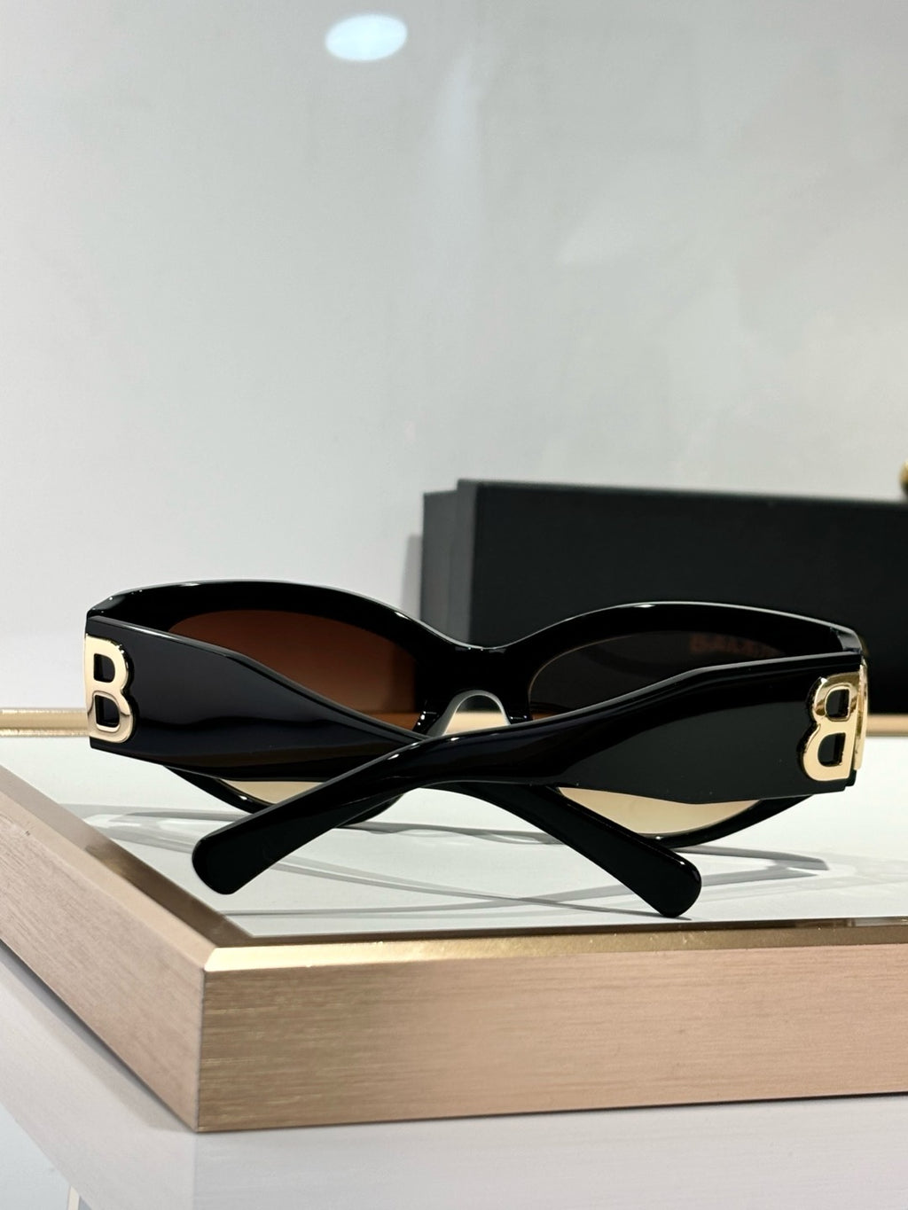 Balenciaga BB0324SK Black & Rose Gold Designer Sunglasses 55-19-135 Edition 2 - detail image 9