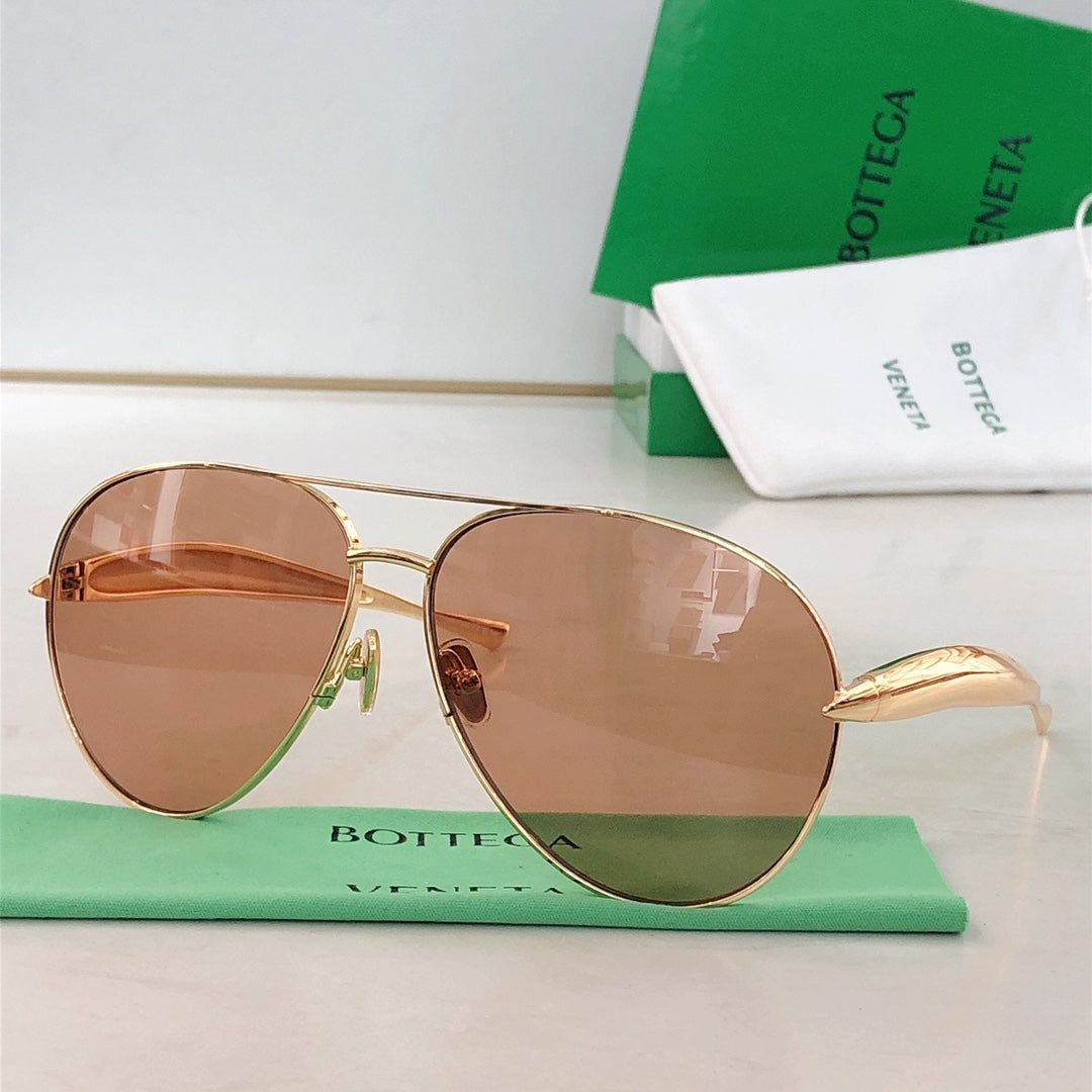 Bottega Veneta BV1305S Green Designer Sunglasses - detail image 6