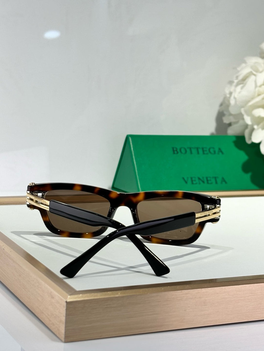 Bottega Veneta BV1308S Green Designer Sunglasses 50-19-145 mm - detail image 8