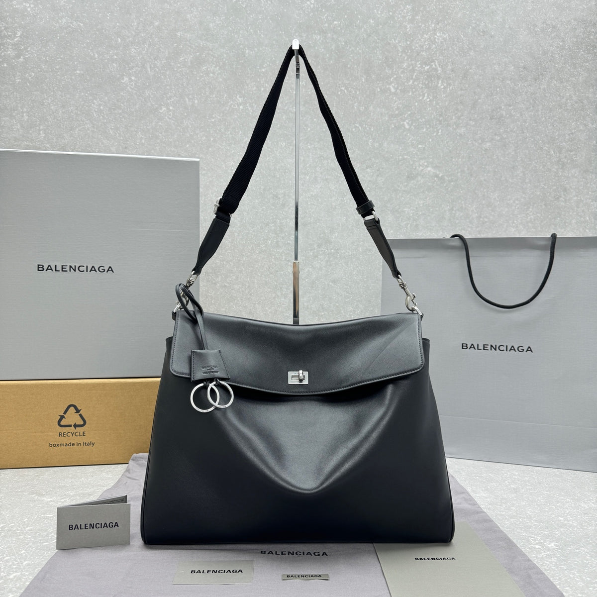 Balenciaga 92892SIZE Silver Designer Handbag