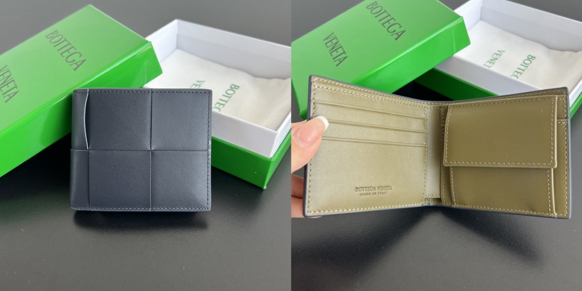 Bottega Veneta Green & Olive Green Designer Wallet Edition 2