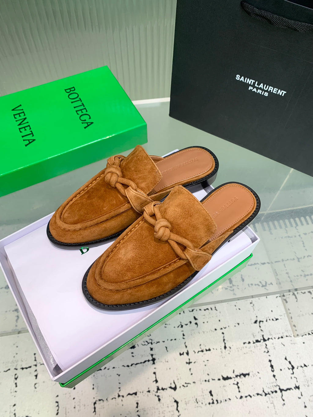 Bottega Veneta 40.41.42 Brown Slides EU 35-42 - detail image 3