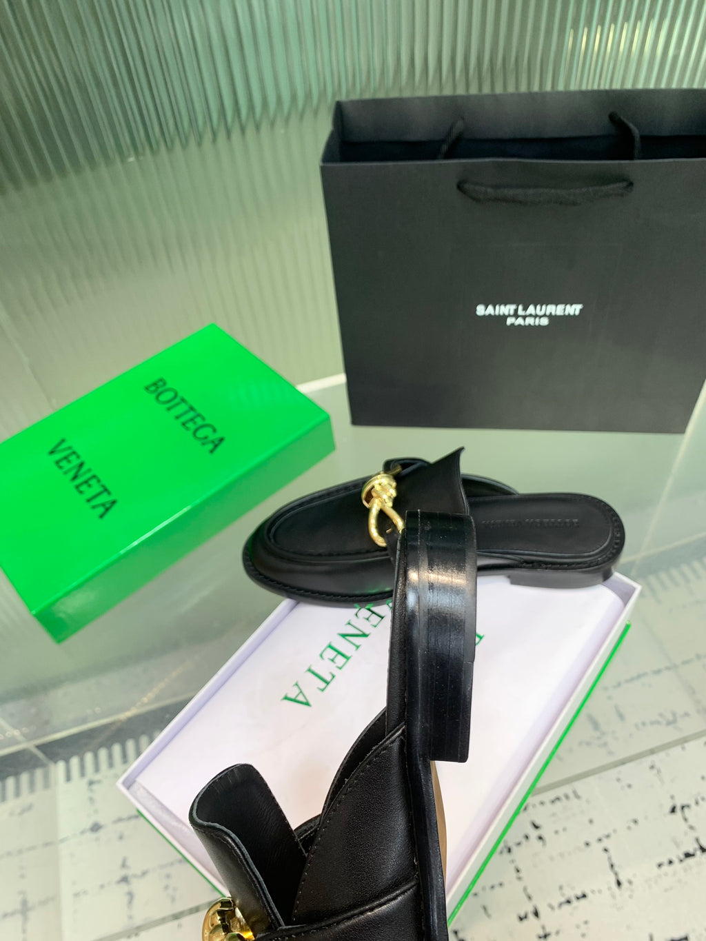 Bottega Veneta Black & Green Designer Shoes EU 35-42 Edition 29 - detail image 9