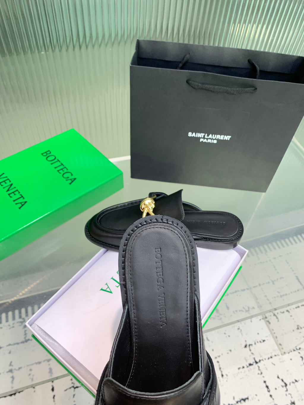 Bottega Veneta Black & Green Designer Shoes EU 35-42 Edition 29 - detail image 8
