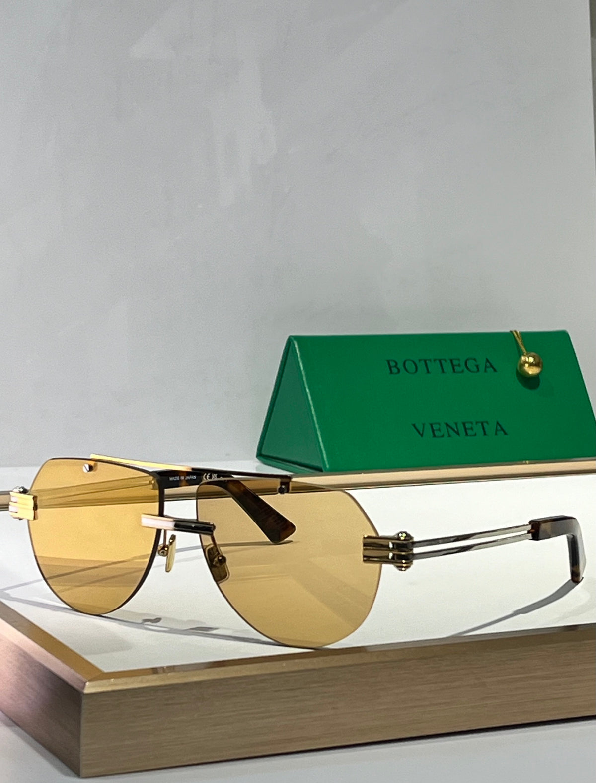 Bottega Veneta BV1342S Green Designer Sunglasses 50-13-145 mm Edition 2 - detail image 6