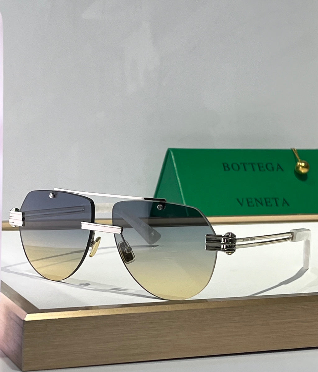 Bottega Veneta BV1342S Green Designer Sunglasses 50-13-145 mm Edition 2