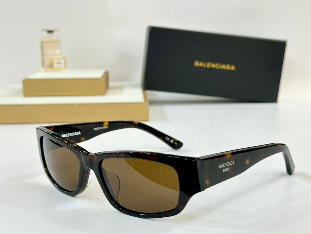 Balenciaga BB0368SK Black & Olive Green Designer Sunglasses 57-17-140 mm - detail image 2