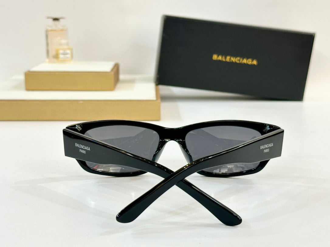 Balenciaga BB0368SK Black & Olive Green Designer Sunglasses 57-17-140 mm - detail image 6
