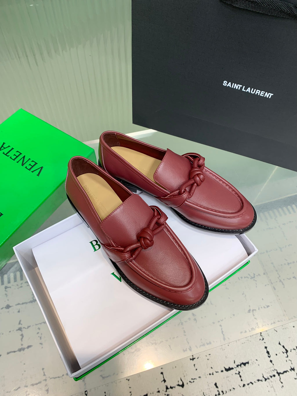 Bottega Veneta 40.41.42 Black & Red Loafers EU 35-42 Edition 2 - detail image 2
