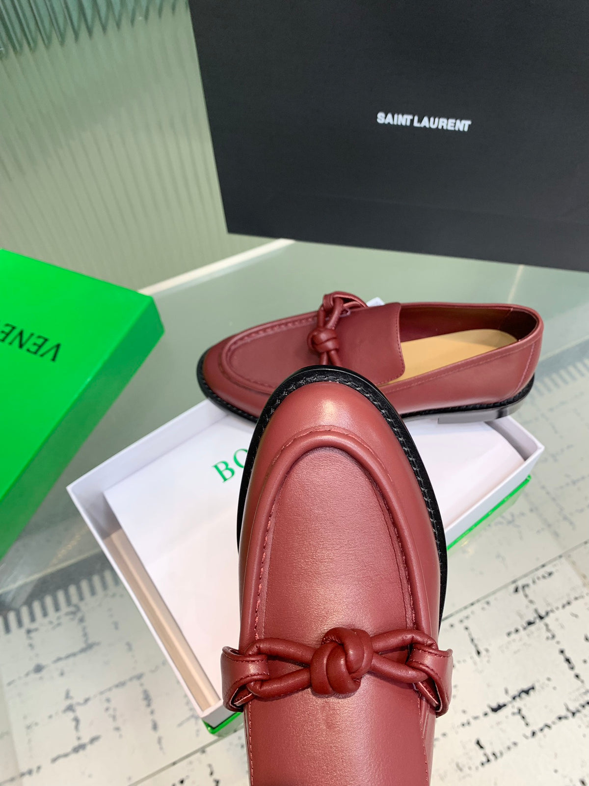 Bottega Veneta 40.41.42 Black & Red Loafers EU 35-42 Edition 2 - detail image 7