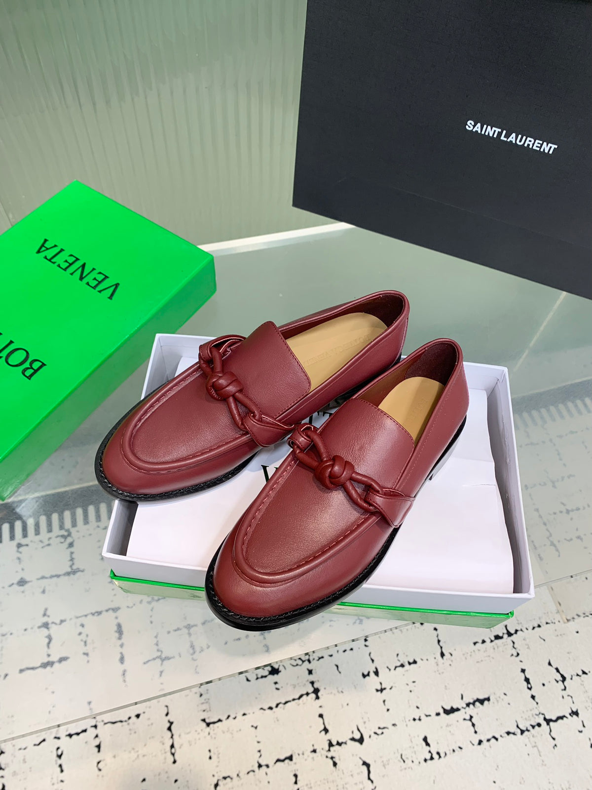 Bottega Veneta 40.41.42 Black & Red Loafers EU 35-42 Edition 2 - detail image 3