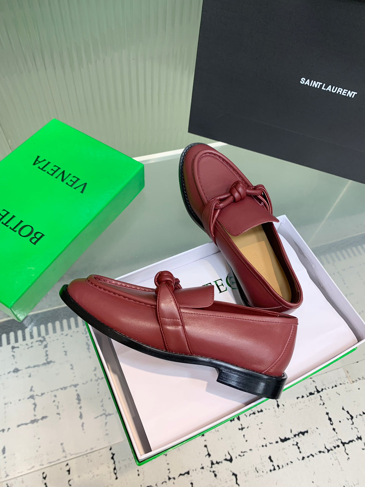 Bottega Veneta 40.41.42 Black & Red Loafers EU 35-42 Edition 2 - detail image 4