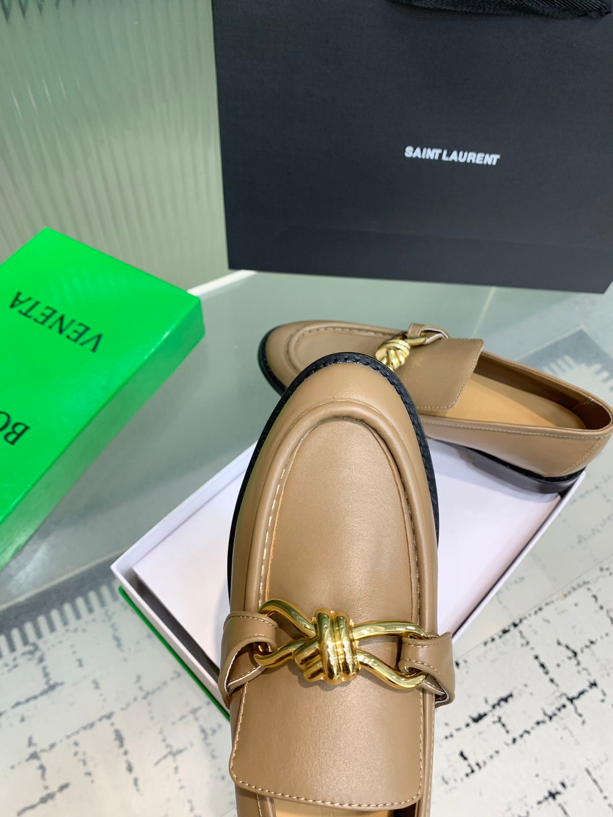 Bottega Veneta Black & Rose Gold Designer Shoes EU 35-42 Edition 4 - detail image 7