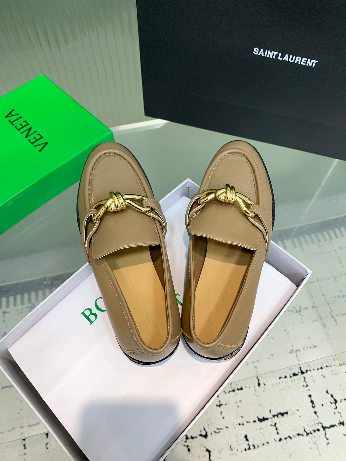 Bottega Veneta Black & Rose Gold Designer Shoes EU 35-42 Edition 4 - detail image 4