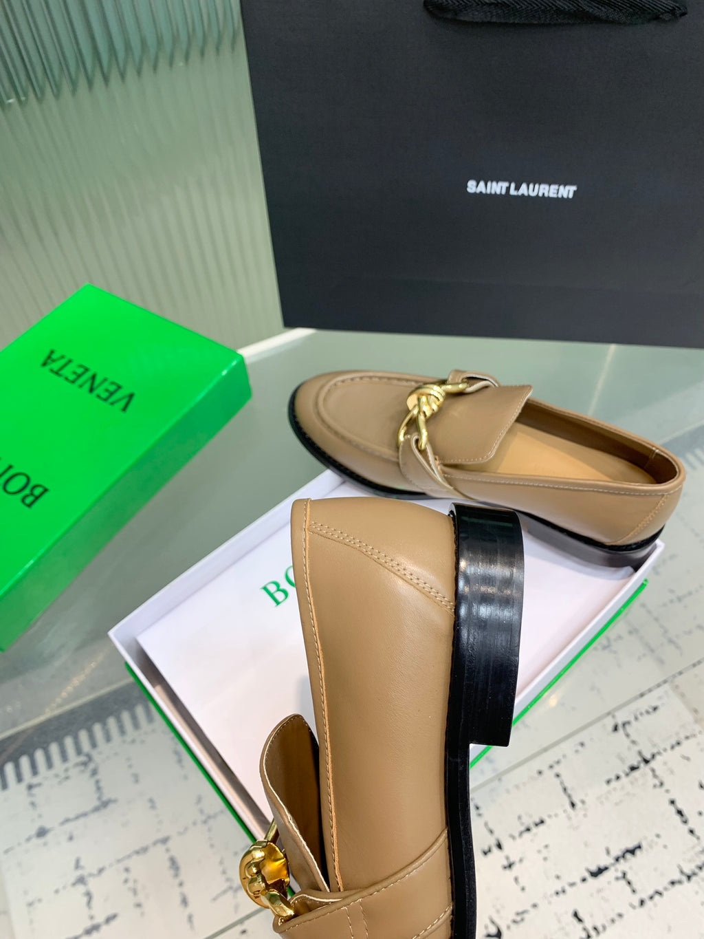 Bottega Veneta Black & Rose Gold Designer Shoes EU 35-42 Edition 4 - detail image 8