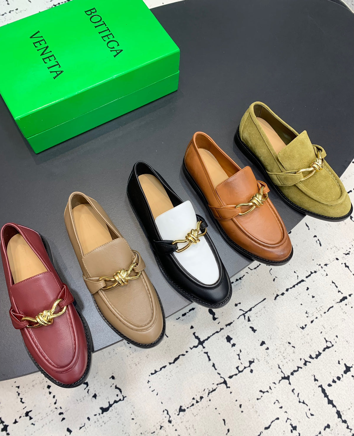 Bottega Veneta Orange & Green Designer Shoes EU 35-42