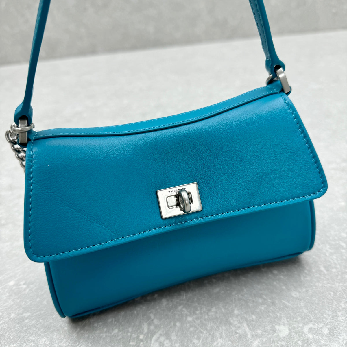 Balenciaga 92894 Blue Chain Bag - detail image 5