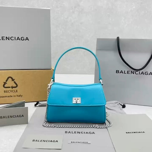 Balenciaga Teal Designer Handbag