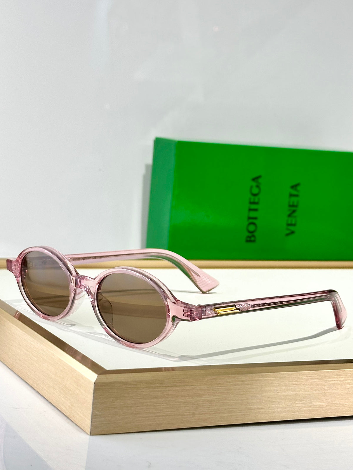 Bottega Veneta BV1388S Green Designer Sunglasses 47-19 mm - detail image 8